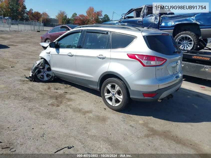 2014 Ford Escape Se VIN: 1FMCU9G98EUB91754 Lot: 40703853