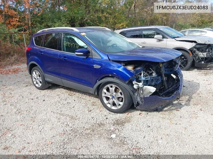 2014 Ford Escape Titanium VIN: 1FMCU0JX3EUD24083 Lot: 40704778