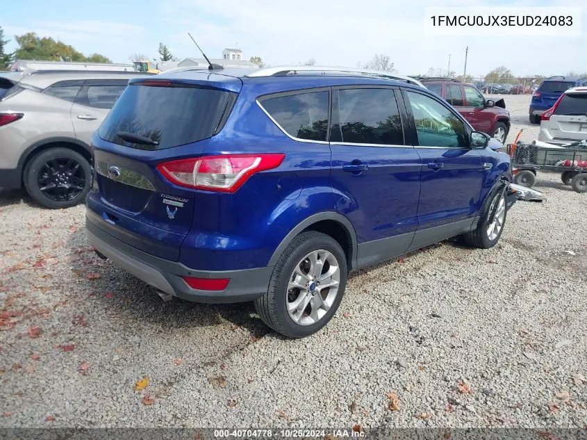 2014 Ford Escape Titanium VIN: 1FMCU0JX3EUD24083 Lot: 40704778