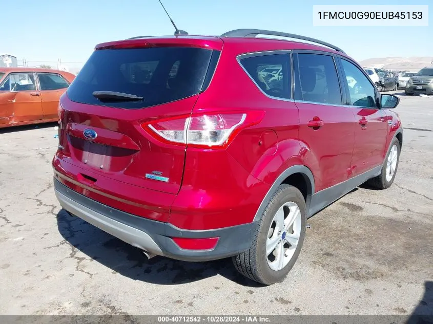 2014 Ford Escape Se VIN: 1FMCU0G90EUB45153 Lot: 40712542