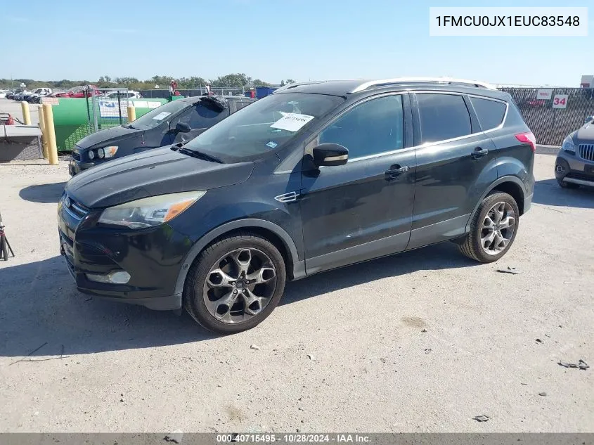 2014 Ford Escape Titanium VIN: 1FMCU0JX1EUC83548 Lot: 40715495