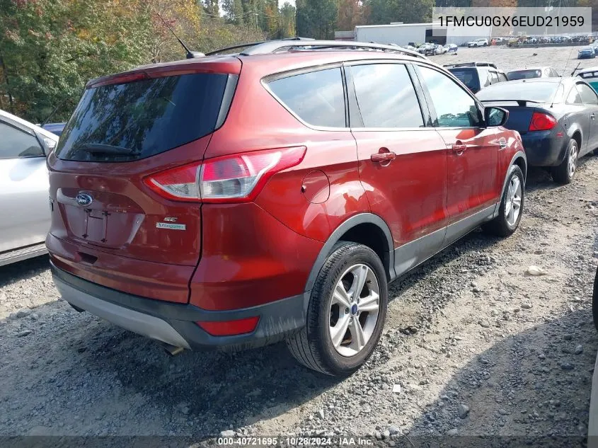 2014 Ford Escape Se VIN: 1FMCU0GX6EUD21959 Lot: 40721695