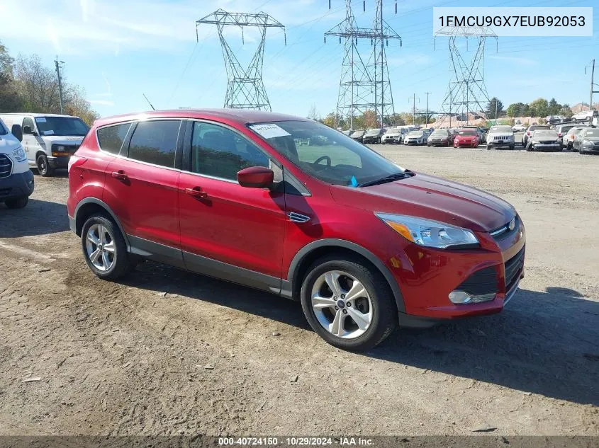 2014 Ford Escape Se VIN: 1FMCU9GX7EUB92053 Lot: 40724150