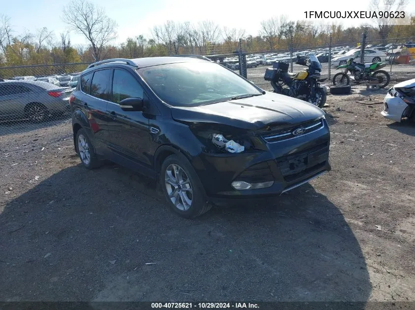 2014 Ford Escape Titanium VIN: 1FMCU0JXXEUA90623 Lot: 40725621