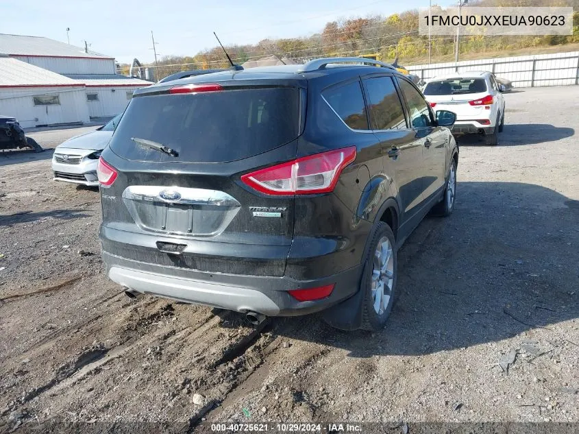 2014 Ford Escape Titanium VIN: 1FMCU0JXXEUA90623 Lot: 40725621