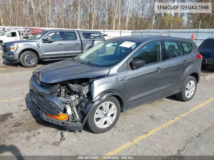 2014 Ford Escape S VIN: 1FMCU0F72EUA37598 Lot: 40725987