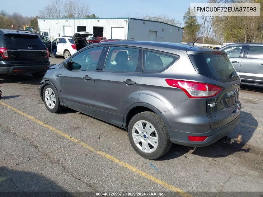 2014 Ford Escape S VIN: 1FMCU0F72EUA37598 Lot: 40725987