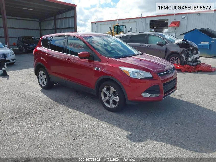 2014 Ford Escape Se VIN: 1FMCU0GX6EUB96672 Lot: 40775702