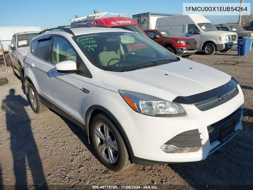 2014 Ford Escape Se VIN: 1FMCU0GX1EUB54264 Lot: 40775780