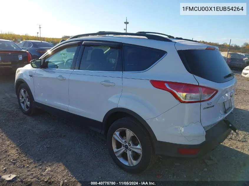 2014 Ford Escape Se VIN: 1FMCU0GX1EUB54264 Lot: 40775780