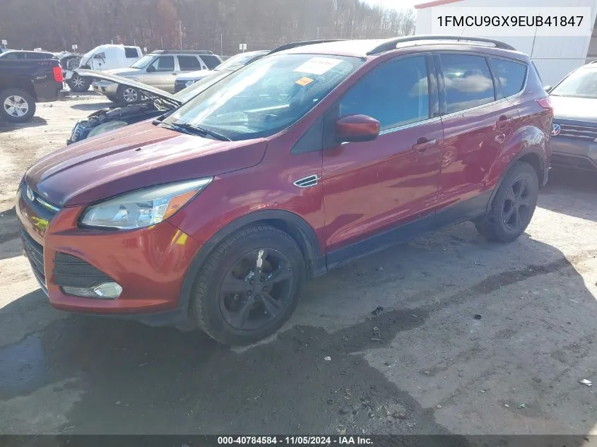 2014 Ford Escape Se VIN: 1FMCU9GX9EUB41847 Lot: 40784584