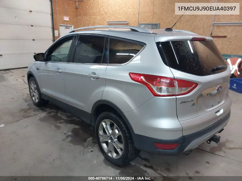 2014 Ford Escape Titanium VIN: 1FMCU9J90EUA40397 Lot: 40786714