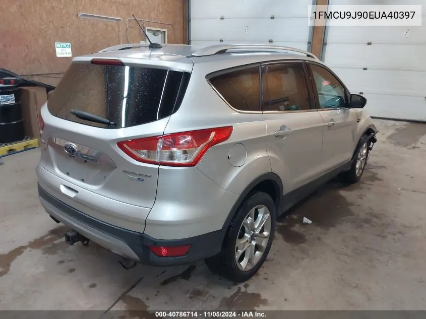 2014 Ford Escape Titanium VIN: 1FMCU9J90EUA40397 Lot: 40786714