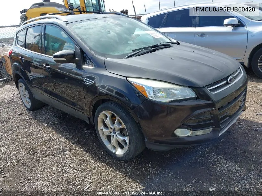 2014 Ford Escape Titanium VIN: 1FMCU0J95EUB60420 Lot: 40788033