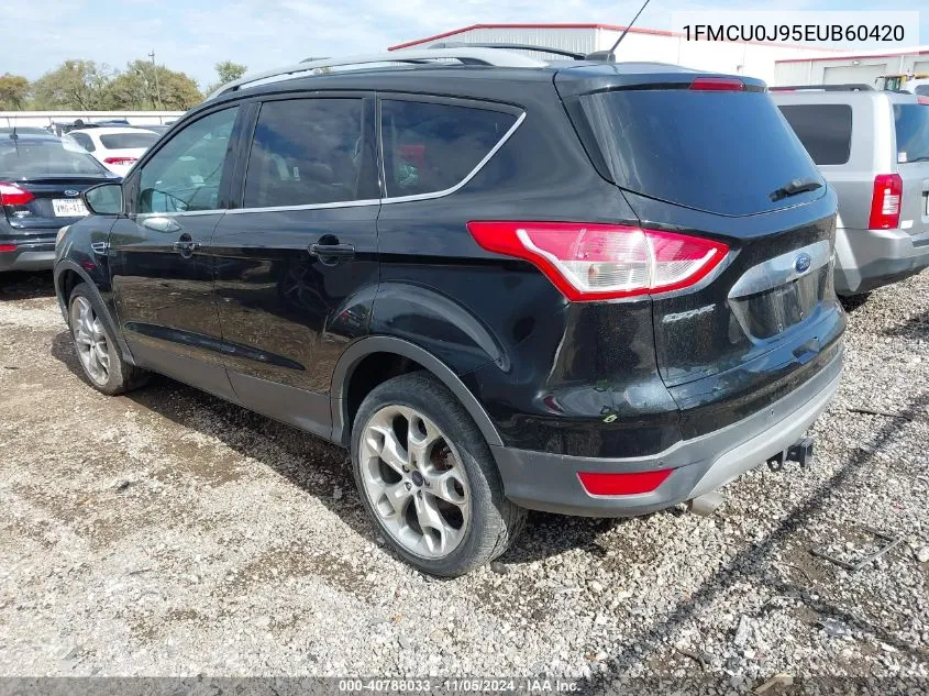 2014 Ford Escape Titanium VIN: 1FMCU0J95EUB60420 Lot: 40788033