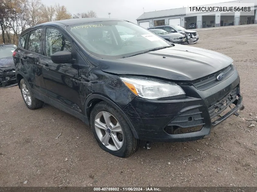 2014 Ford Escape S VIN: 1FMCU0F78EUE56488 Lot: 40789802