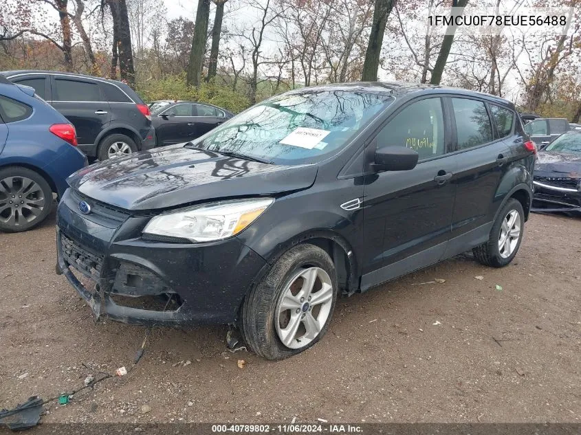 2014 Ford Escape S VIN: 1FMCU0F78EUE56488 Lot: 40789802