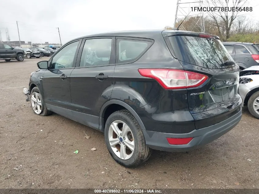 2014 Ford Escape S VIN: 1FMCU0F78EUE56488 Lot: 40789802