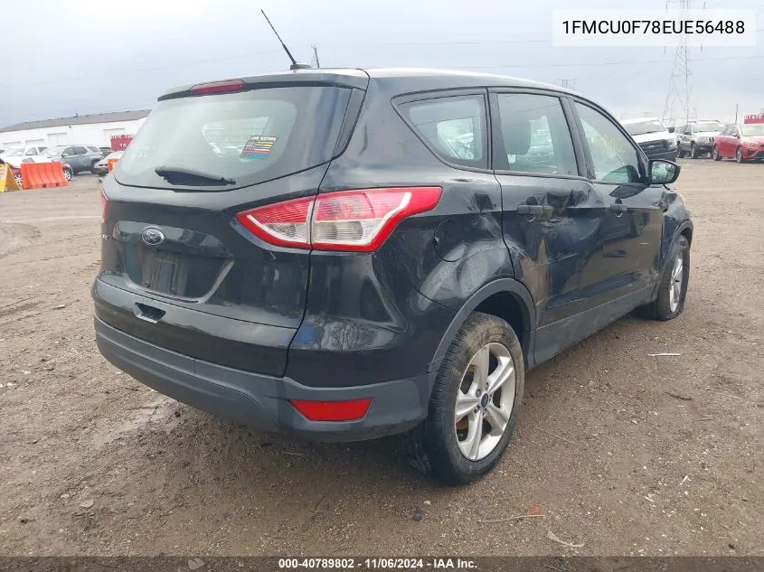 2014 Ford Escape S VIN: 1FMCU0F78EUE56488 Lot: 40789802