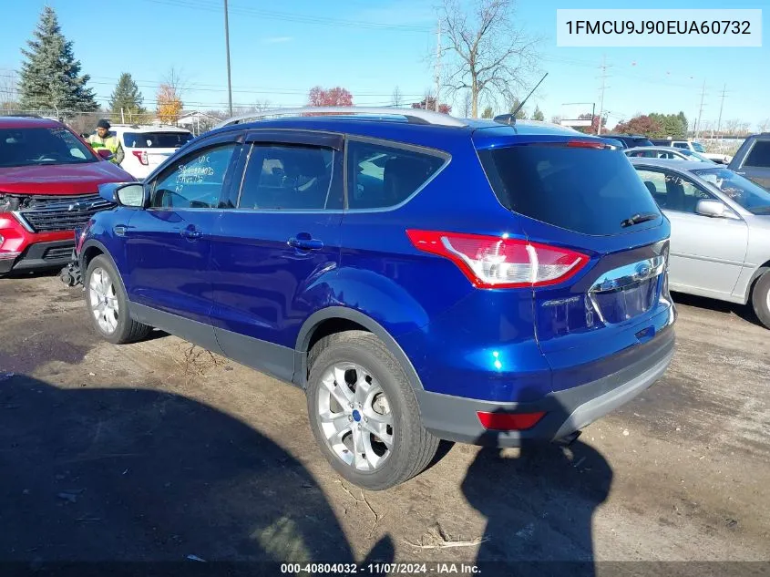 2014 Ford Escape Titanium VIN: 1FMCU9J90EUA60732 Lot: 40804032