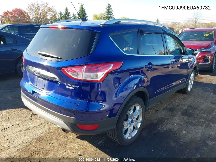 2014 Ford Escape Titanium VIN: 1FMCU9J90EUA60732 Lot: 40804032