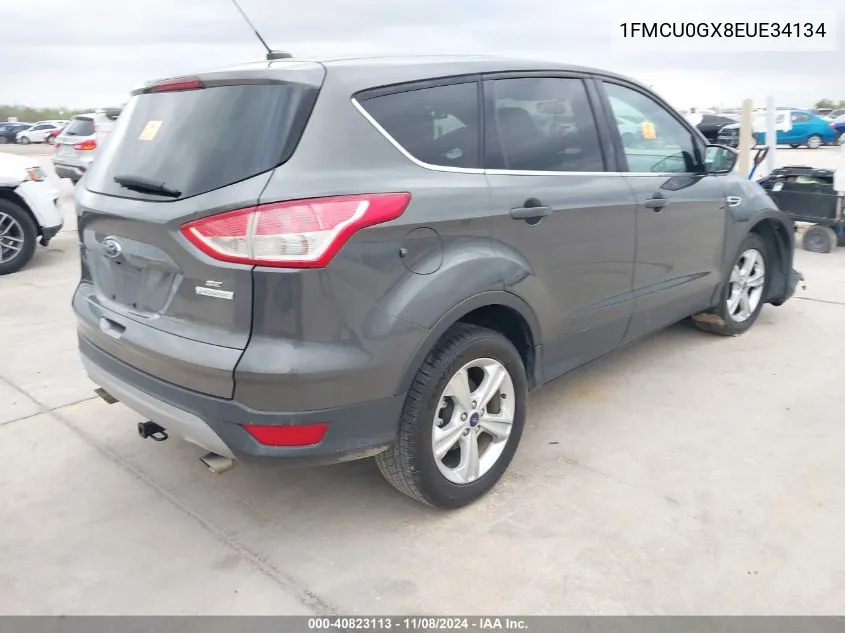 2014 Ford Escape Se VIN: 1FMCU0GX8EUE34134 Lot: 40823113