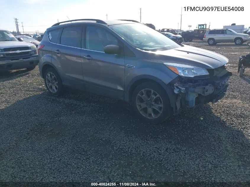 2014 Ford Escape Se VIN: 1FMCU9G97EUE54008 Lot: 40824255