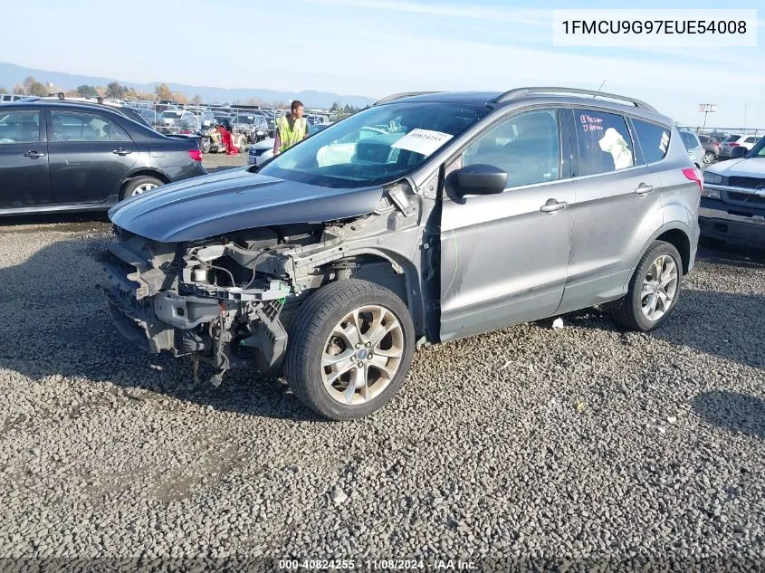 2014 Ford Escape Se VIN: 1FMCU9G97EUE54008 Lot: 40824255