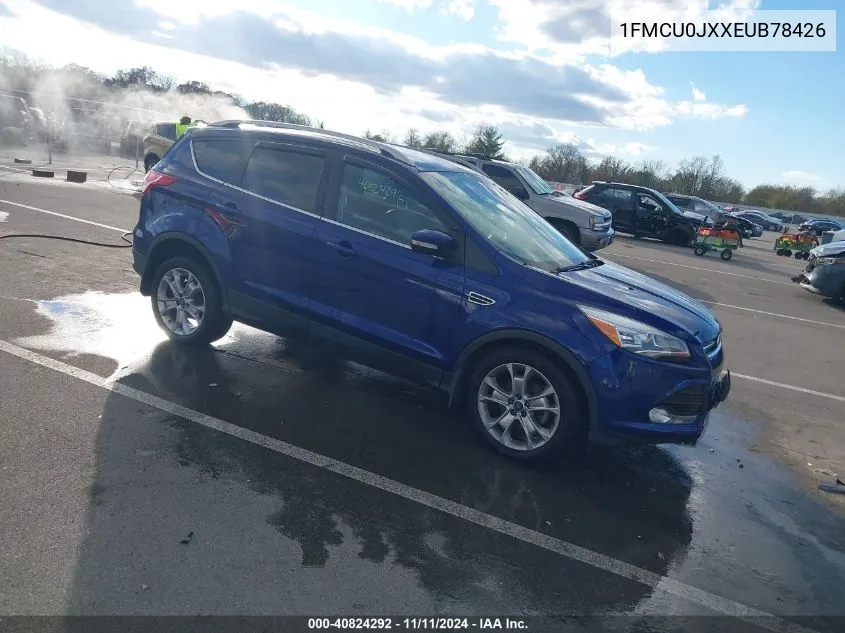 2014 Ford Escape Titanium VIN: 1FMCU0JXXEUB78426 Lot: 40824292