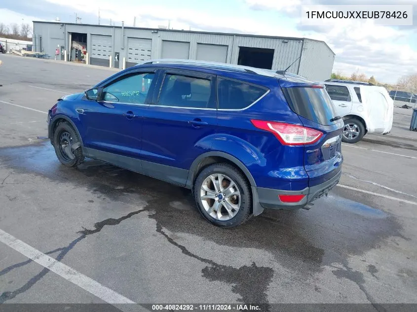 2014 Ford Escape Titanium VIN: 1FMCU0JXXEUB78426 Lot: 40824292