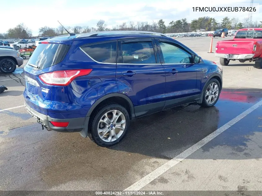 2014 Ford Escape Titanium VIN: 1FMCU0JXXEUB78426 Lot: 40824292