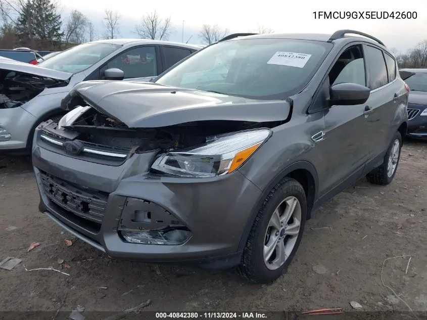 2014 Ford Escape Se VIN: 1FMCU9GX5EUD42600 Lot: 40842380