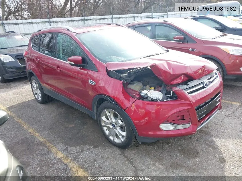 2014 Ford Escape Titanium VIN: 1FMCU9J96EUD81982 Lot: 40863293