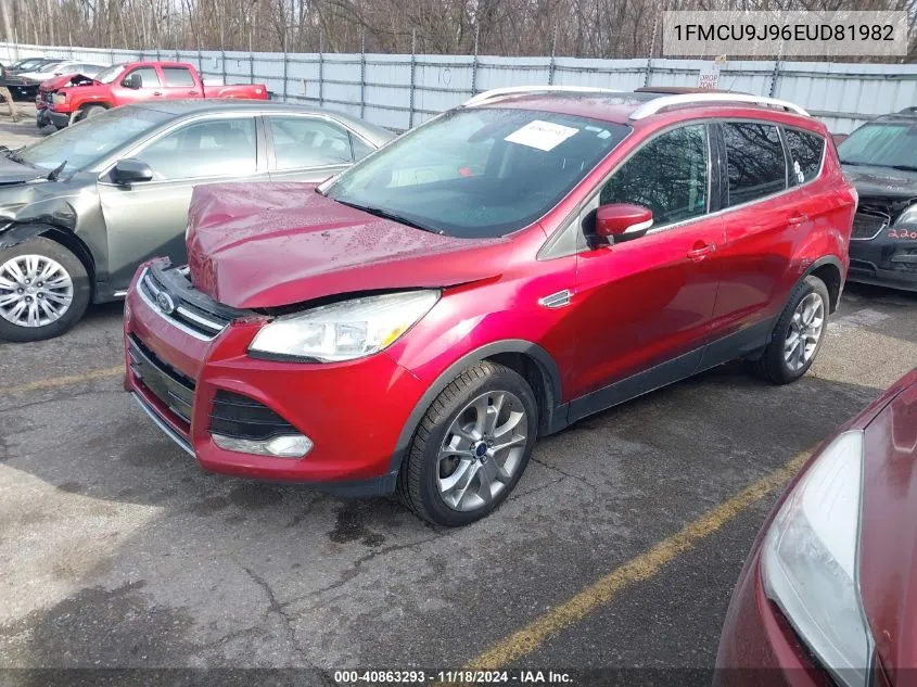 2014 Ford Escape Titanium VIN: 1FMCU9J96EUD81982 Lot: 40863293