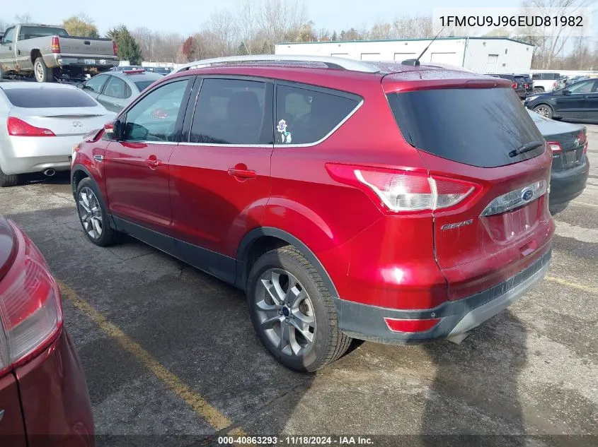 2014 Ford Escape Titanium VIN: 1FMCU9J96EUD81982 Lot: 40863293