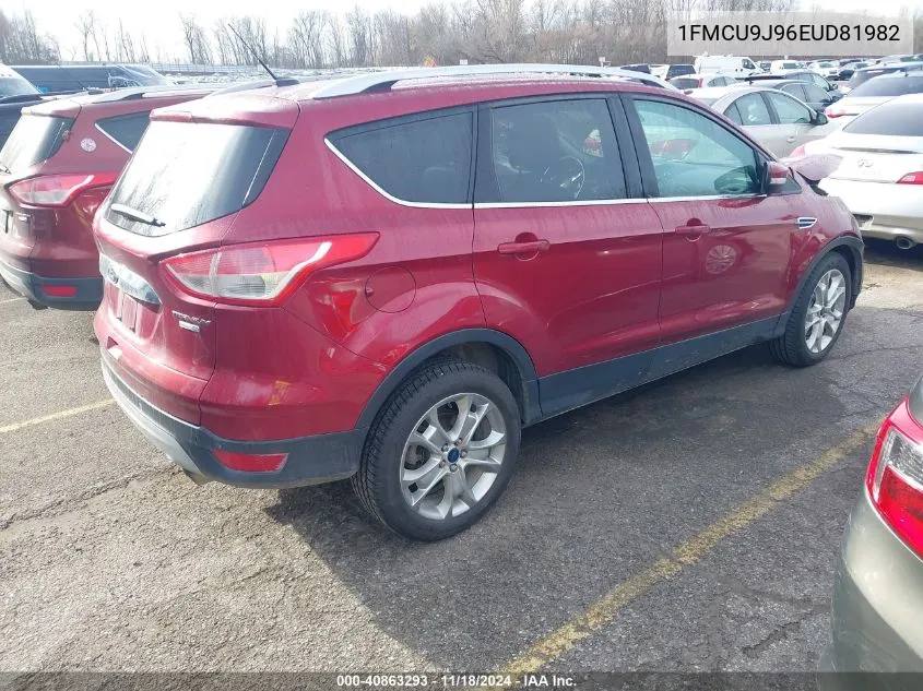 2014 Ford Escape Titanium VIN: 1FMCU9J96EUD81982 Lot: 40863293