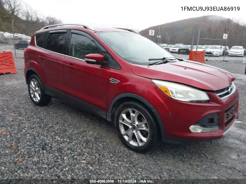 2014 Ford Escape Titanium VIN: 1FMCU9J93EUA86919 Lot: 40863956