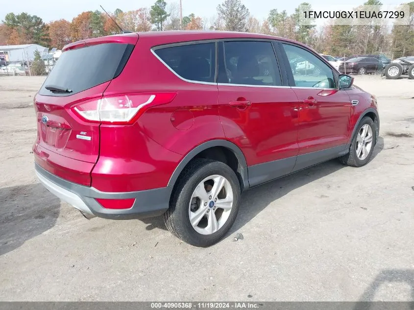 2014 Ford Escape Se VIN: 1FMCU0GX1EUA67299 Lot: 40905368