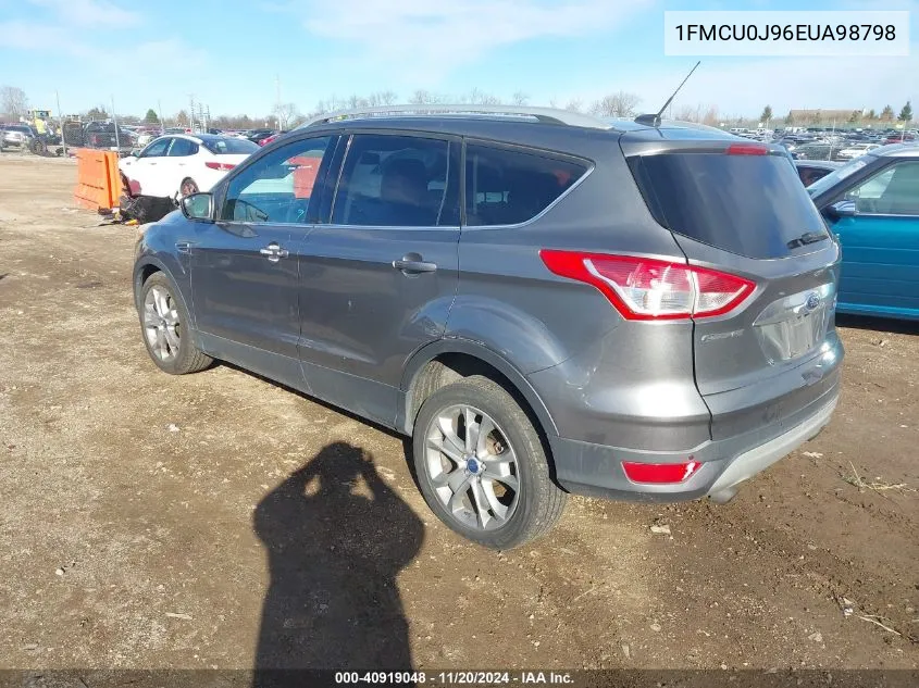 2014 Ford Escape Titanium VIN: 1FMCU0J96EUA98798 Lot: 40919048