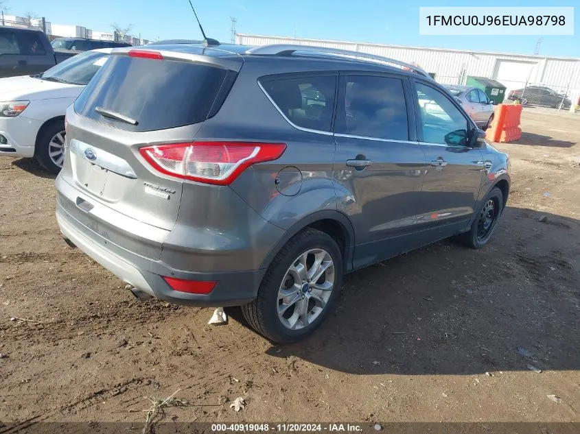 2014 Ford Escape Titanium VIN: 1FMCU0J96EUA98798 Lot: 40919048