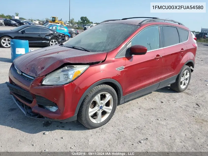 2015 Ford Escape Se VIN: 1FMCU0GX2FUA54580 Lot: 12092816