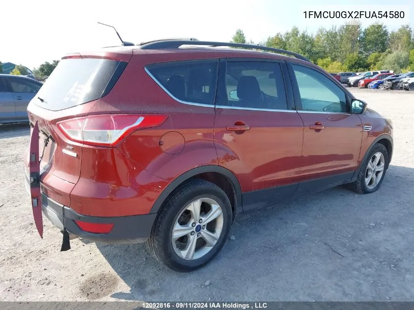 2015 Ford Escape Se VIN: 1FMCU0GX2FUA54580 Lot: 12092816