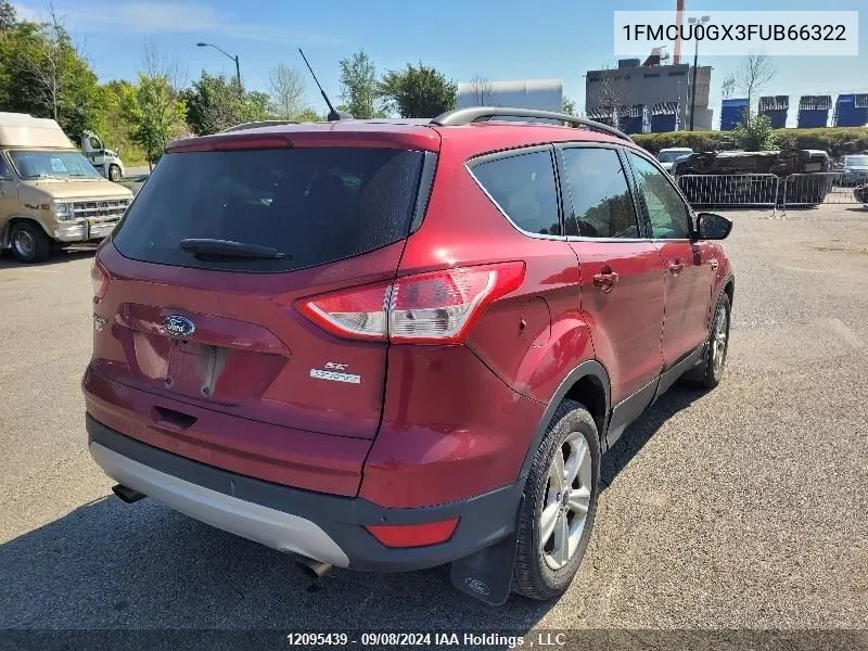 2015 Ford Escape Se VIN: 1FMCU0GX3FUB66322 Lot: 12095439