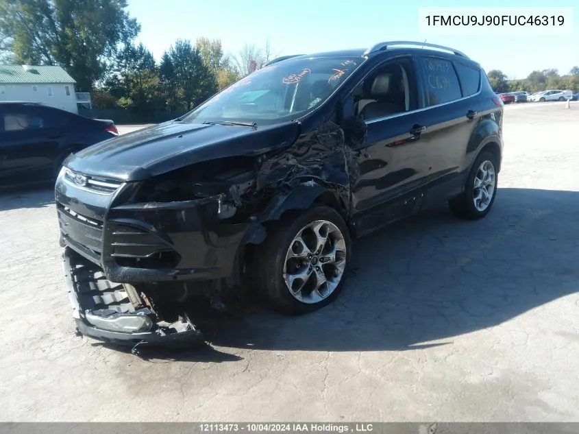 2015 Ford Escape Titanium VIN: 1FMCU9J90FUC46319 Lot: 12113473