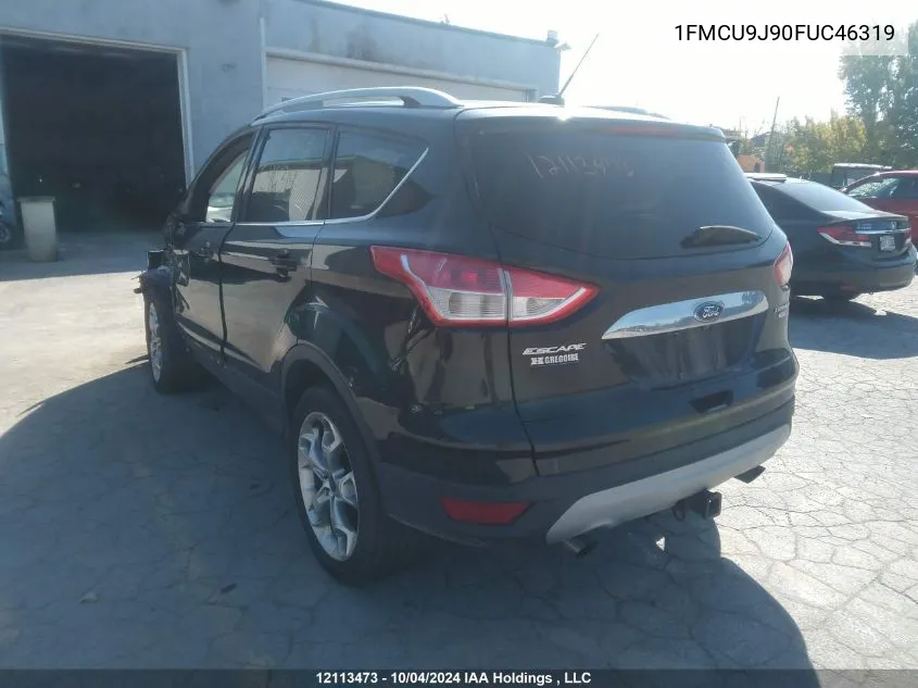 2015 Ford Escape Titanium VIN: 1FMCU9J90FUC46319 Lot: 12113473