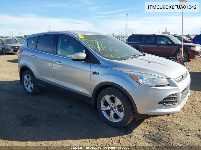 2015 Ford Escape Se VIN: 1FMCU9GX8FUA01242 Lot: 12122838