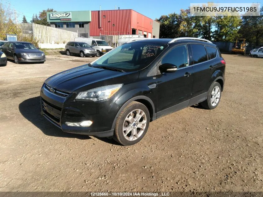 2015 Ford Escape Titanium VIN: 1FMCU9J97FUC51985 Lot: 12125660