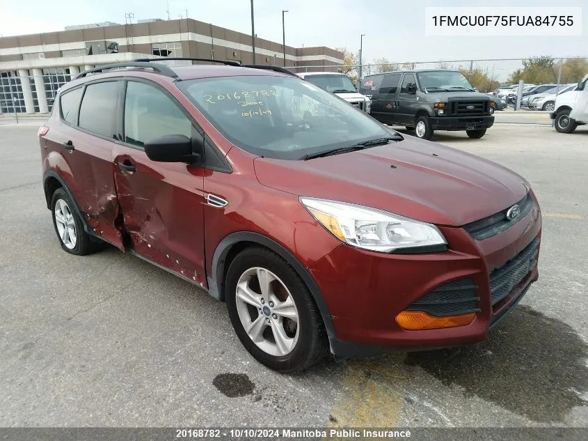 2015 Ford Escape S VIN: 1FMCU0F75FUA84755 Lot: 20168782