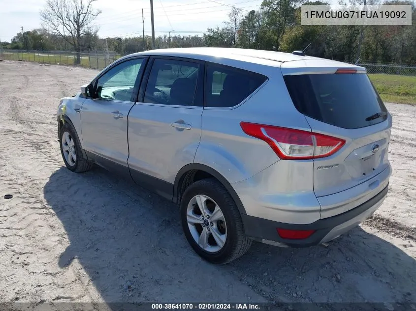 2015 Ford Escape Se VIN: 1FMCU0G71FUA19092 Lot: 38641070