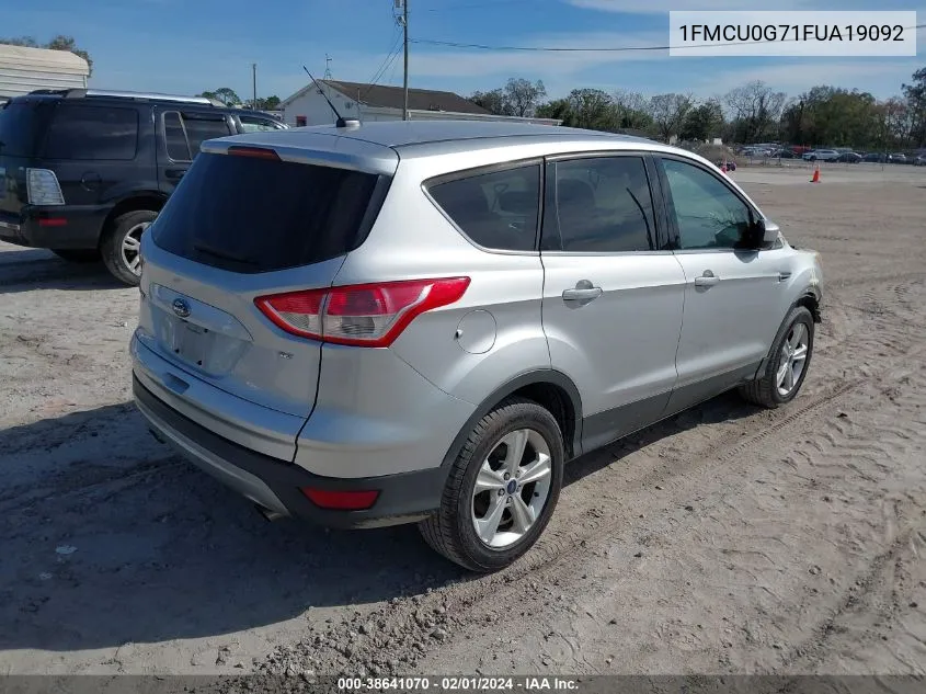 2015 Ford Escape Se VIN: 1FMCU0G71FUA19092 Lot: 38641070